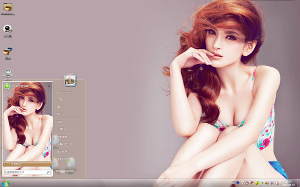 惹火冷艳美女Win8主题