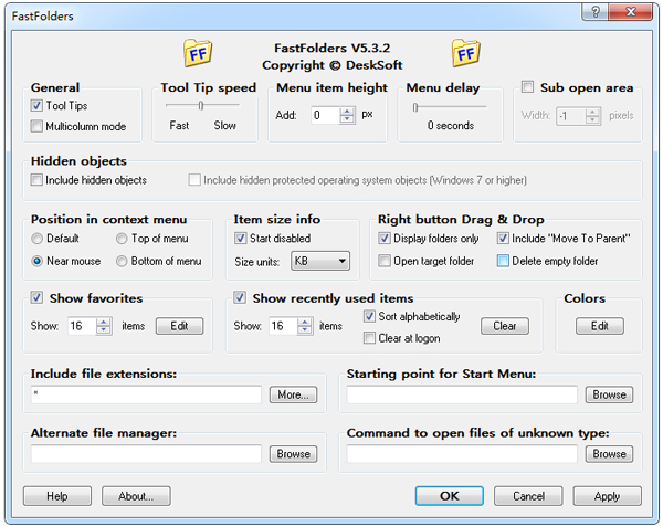 FastFolders(ļ) V5.3.2
